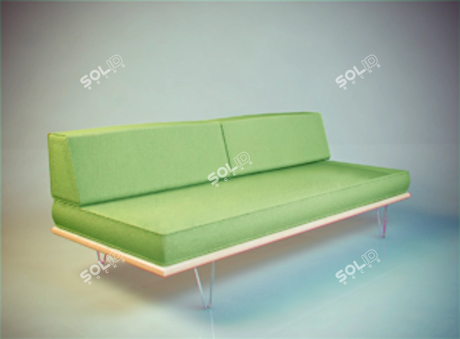 Modern Daybed: Versatile and Stylish 3D model image 1