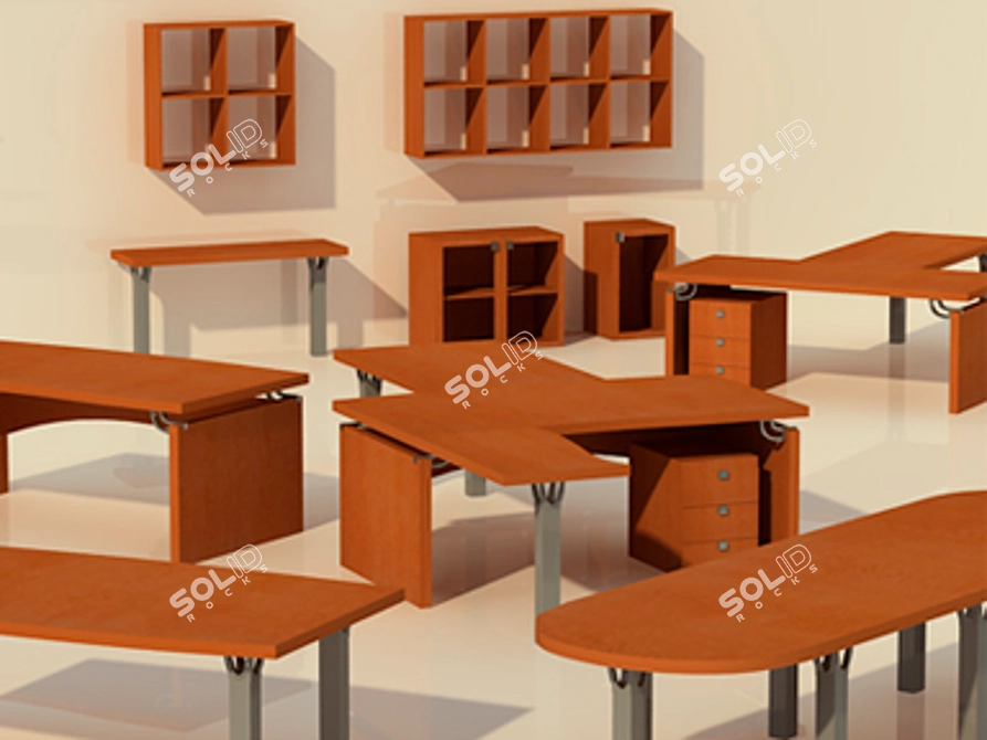 Lexus Executive Cabinet: Italian Design, 10-piece Set 3D model image 1