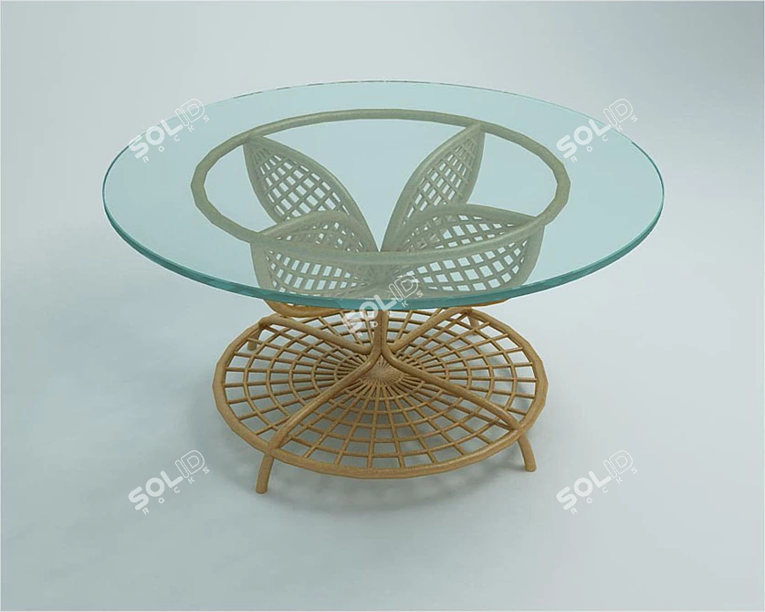 Winter Garden Round Table 3D model image 1