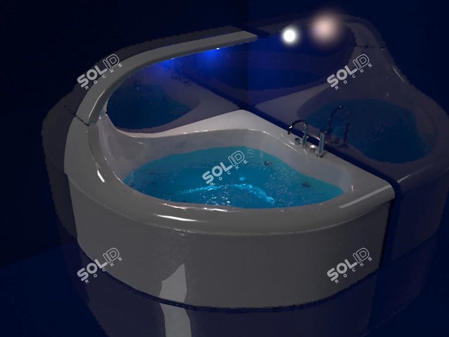 Luxury Hydrotherapy Spa 3D model image 1