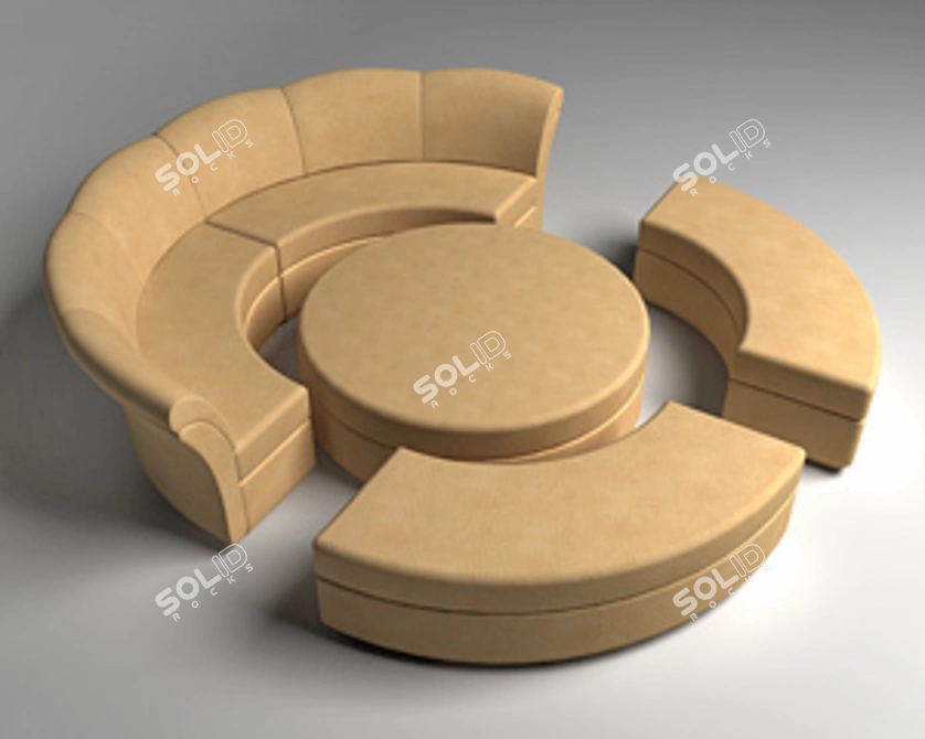 Transforming Sofa Bed 3D model image 1