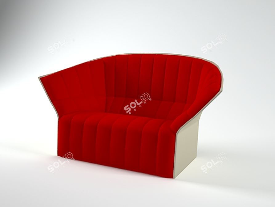 Modernistic Armchair: Ligne Roset Moel 3D model image 1
