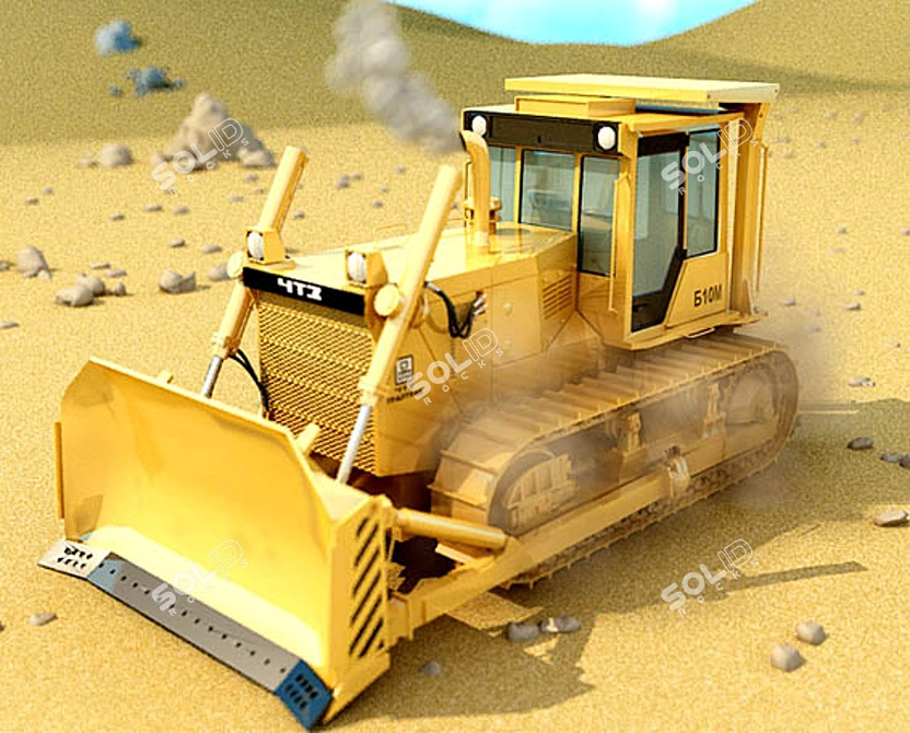 Chelyabinsk-made Bulldozer B10M 3D model image 1