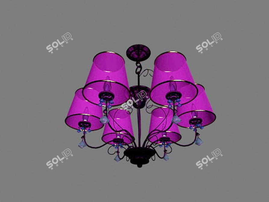 Title: Plafon Chandelier: Elegant Lighting Solution 3D model image 1