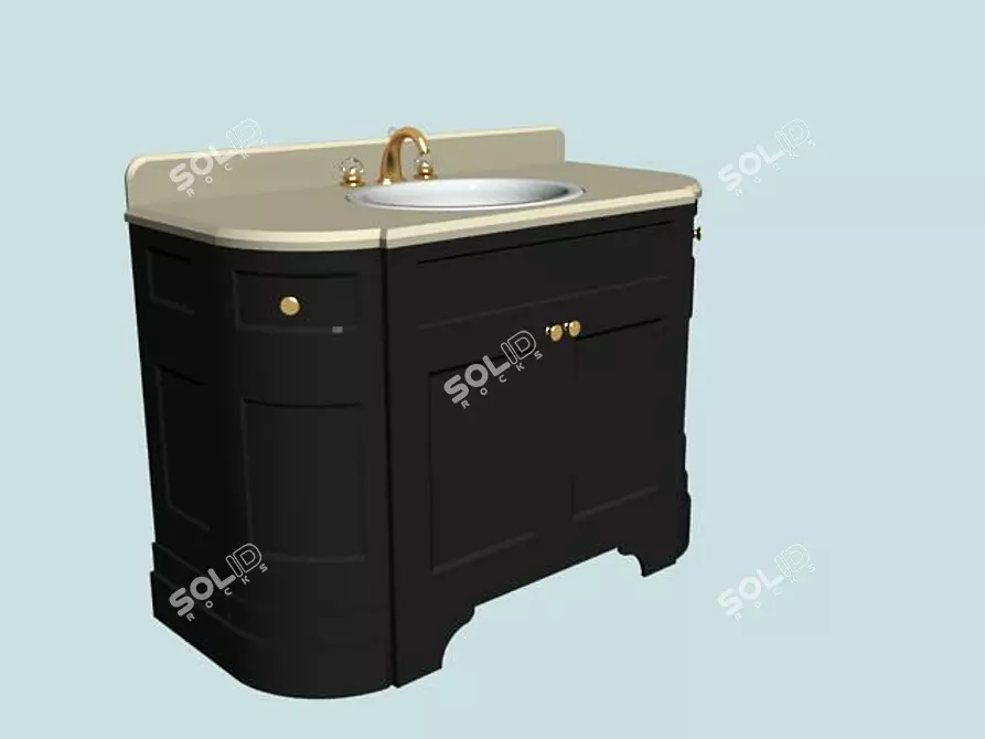 Elegant Floor Sink: Devon&Devon 3D model image 1