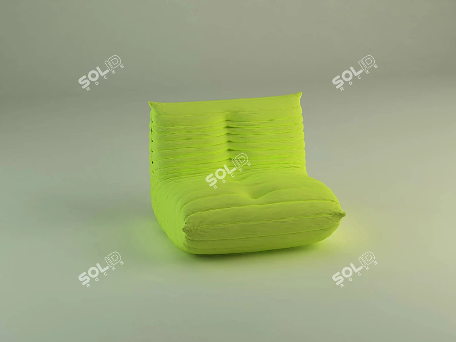 Elegant Togo Armchair by Ligne Roset 3D model image 1