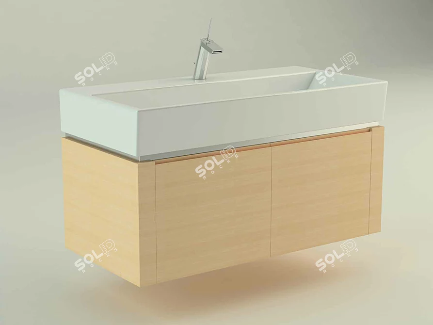 Custom Design Bathroom Vanity 3D model image 1