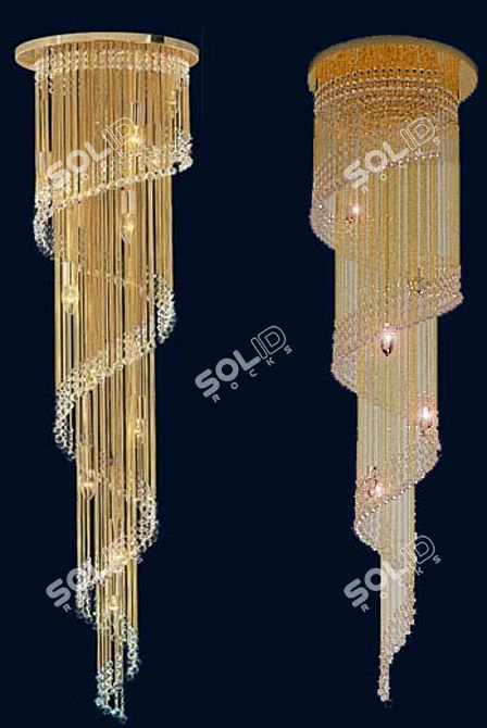 Luxury Chandelier: Faustig, Germany 3D model image 1