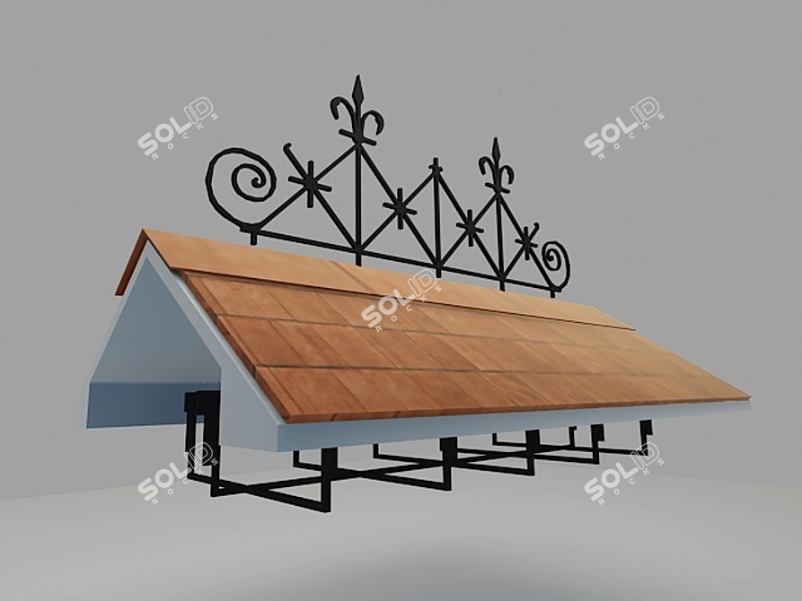 Exterior Pipe Topper 3D model image 1