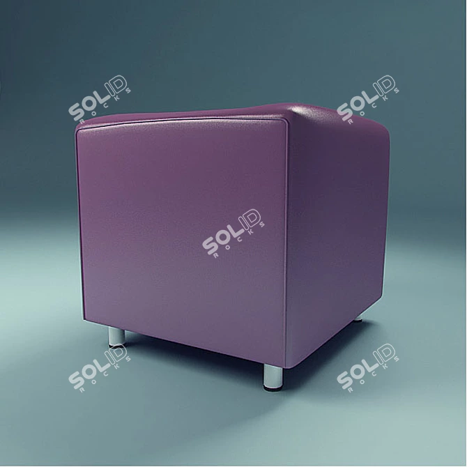 Versatile Ottoman: Elegant and Comfortable 3D model image 1