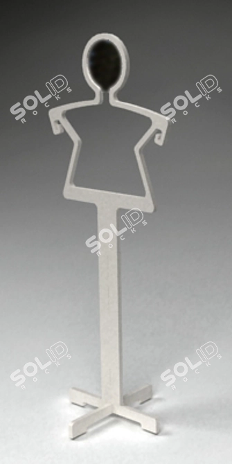 Human Form Clothes Hanger 3D model image 1