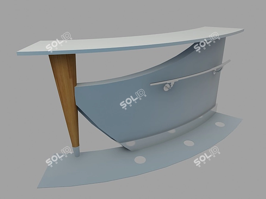 Modern Exhibition Reception 3D model image 1