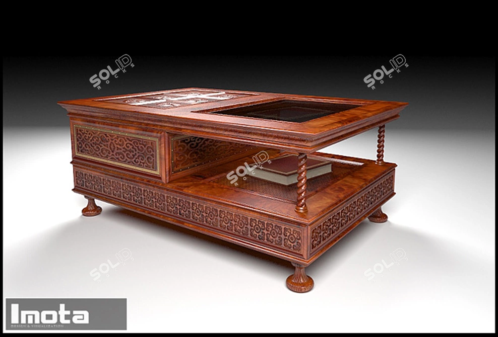 Exquisite Moroccan Coffee Table 3D model image 1