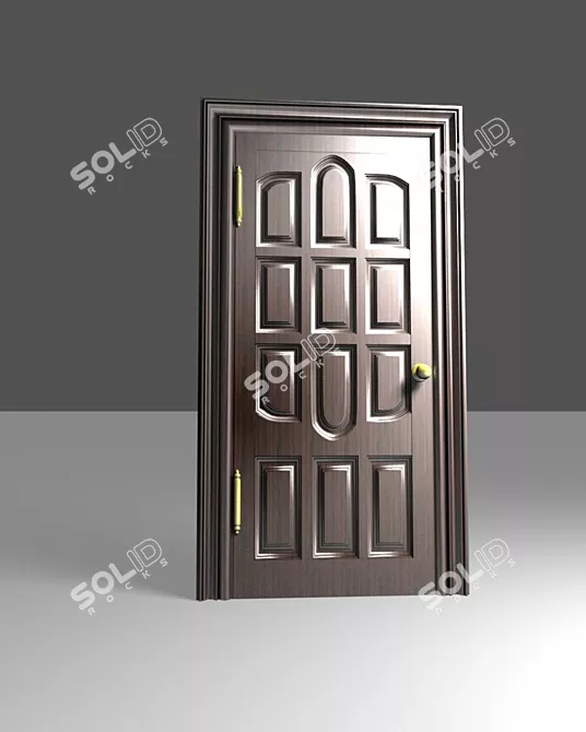 Optimized Frame Door 3D model image 1