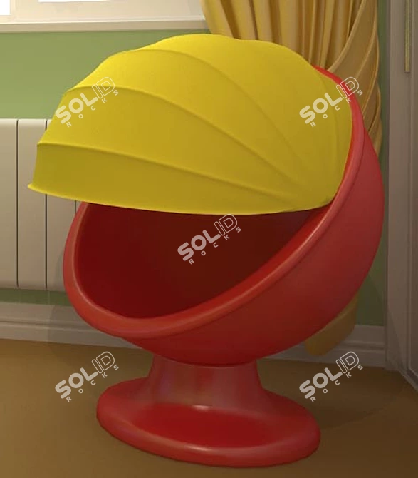 Kids' IKEA Armchair 3D model image 1