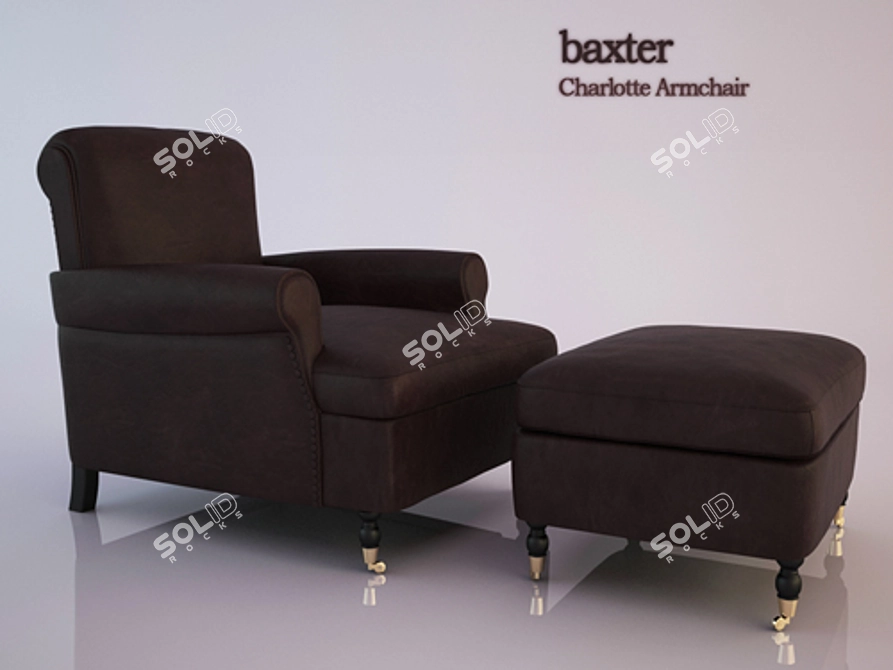 Baxter Charlotte Accent Chair 3D model image 1