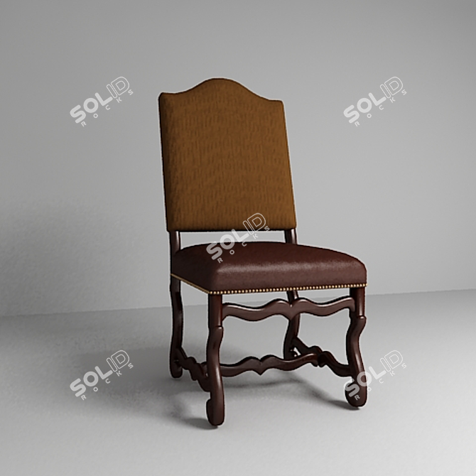 Century Antiques Chair: Classic Textured Design 3D model image 1