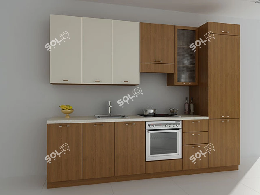 Simplicity Kitchen 3D model image 1