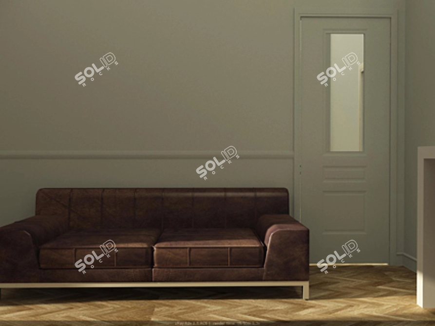 Sleek and Stylish Kramfors Sofa 3D model image 1