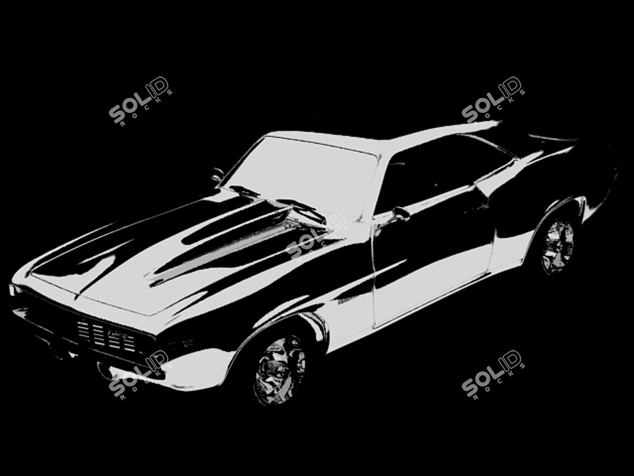 Sleek and Powerful: Camaro 3D model image 1