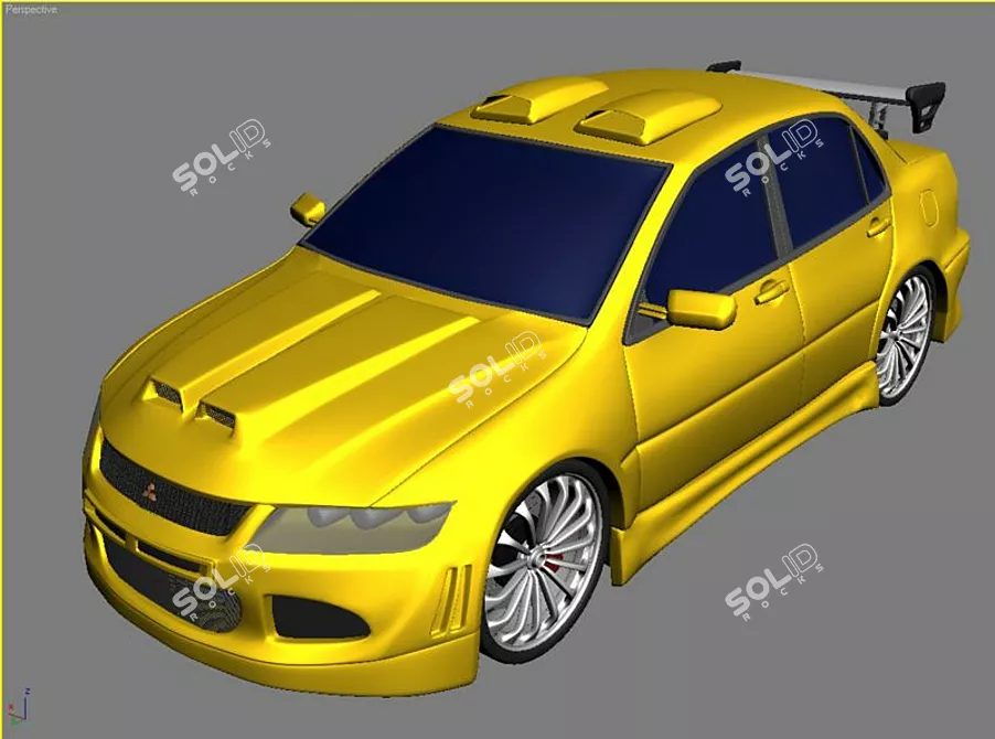 Fast and Furious: Mitsubishi Lancer Evo VIII 3D model image 1