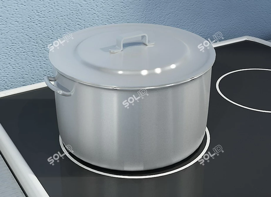 V-Ray 3D Max Casserole 3D model image 1