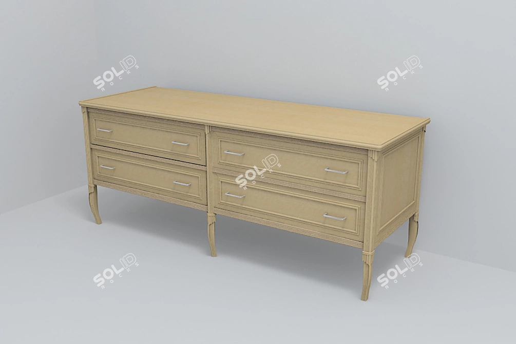 Elegant Storage: Angelo Cappellini Commode 3D model image 1