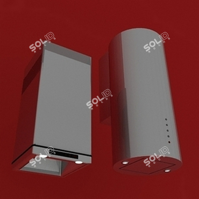 Sleek AirPro Hoods 3D model image 1