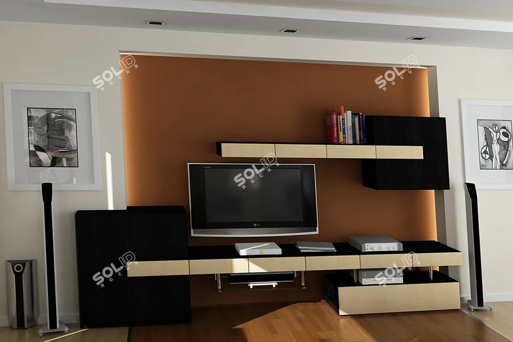 Title: Gorka TV Niche Slide 3D model image 1