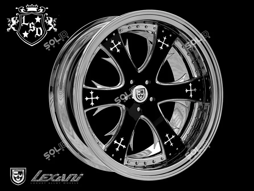 Luxury Lexani Drive Wheels 3D model image 1