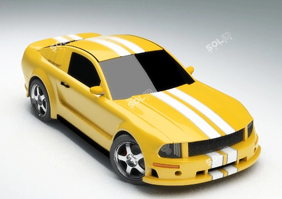 Ultimate Performance: 01-Mustang GTR 3D model image 1