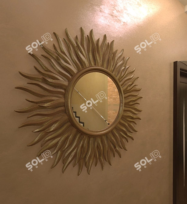 Chelini Mirror: Elegant Reflections 3D model image 1