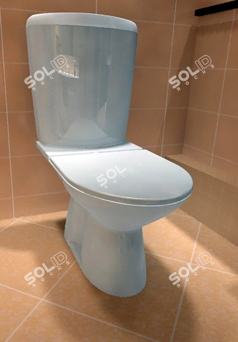 Elegance Unleashed: Odeon Toilet 3D model image 1