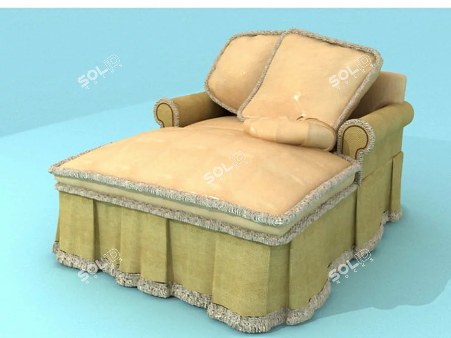 Modern My Couch 3D model image 1