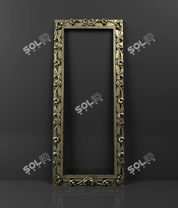 Carved Frame: Elegant Texture, 70cm x 170cm 3D model image 1