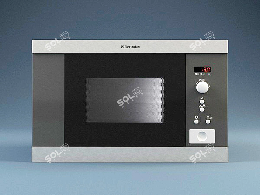 Efficient Electrolux EMS17206X Microwave 3D model image 1