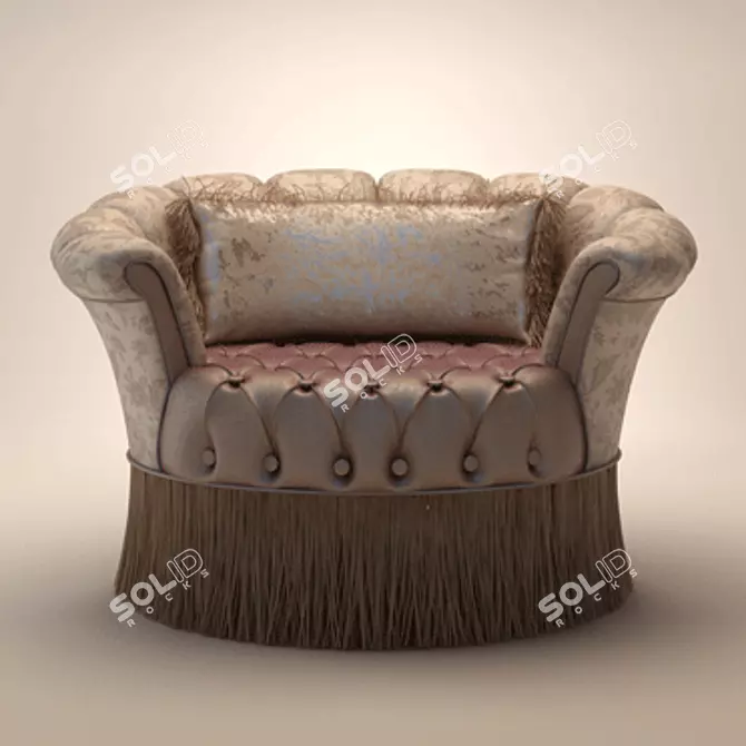 Cozy Comfort Jumbo Armchair 3D model image 1