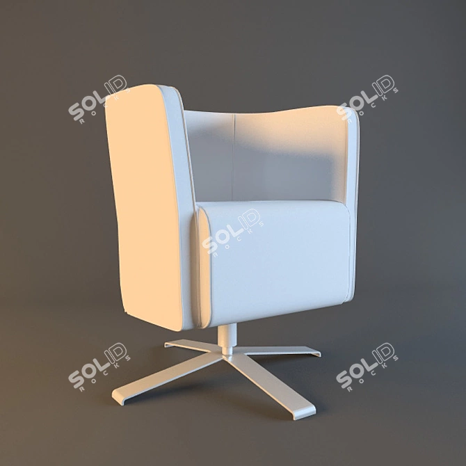 Italian Inspired Desk Chair 3D model image 1