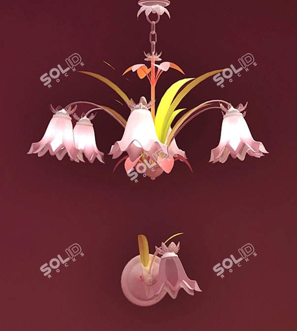 Lamp and BRA in child 3D model image 1