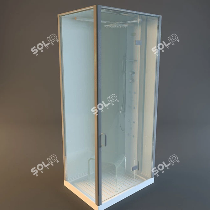 Deluxe Hydrotherapy Tub 3D model image 1