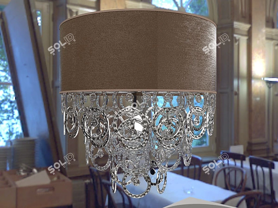 Elegant EuroLampArt Chandelier 3D model image 1