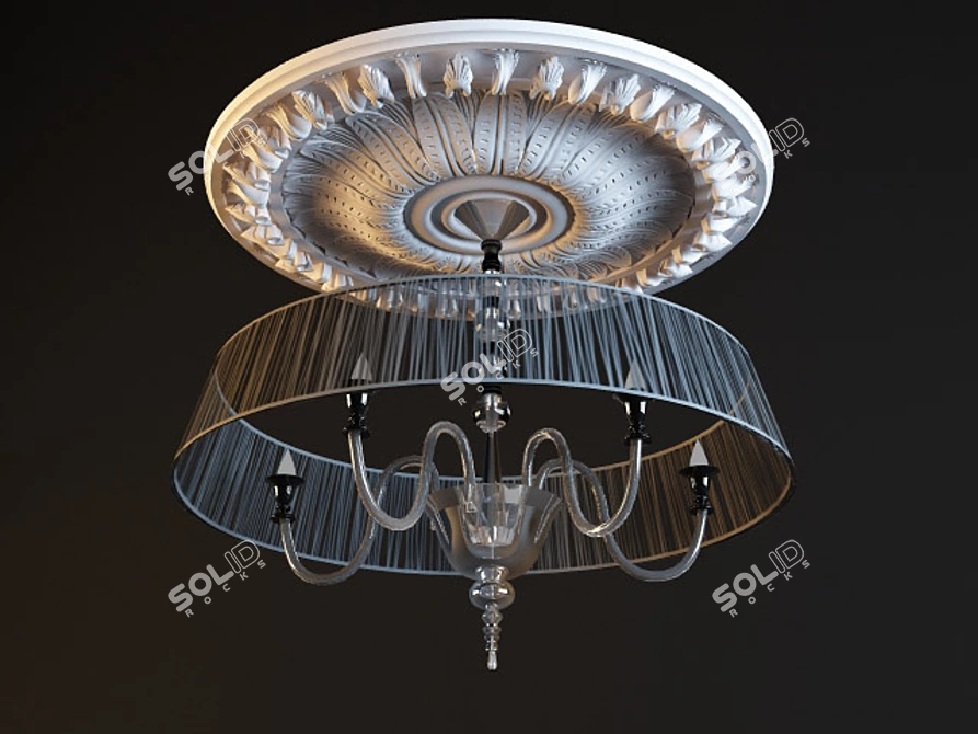 Title: Classic Style Chandelier 3D model image 1