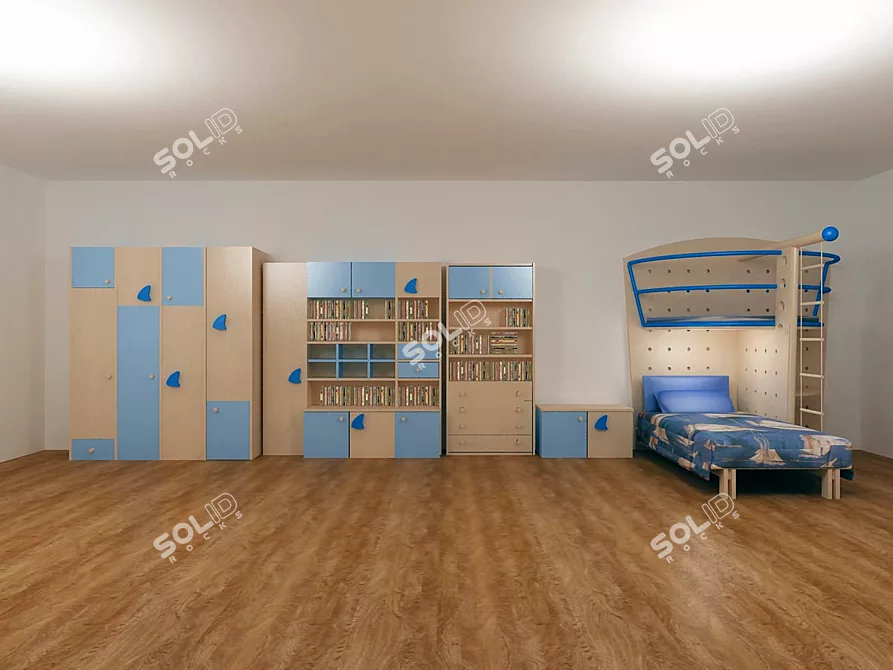 Title: Imaginative Children's Furniture Set 3D model image 1