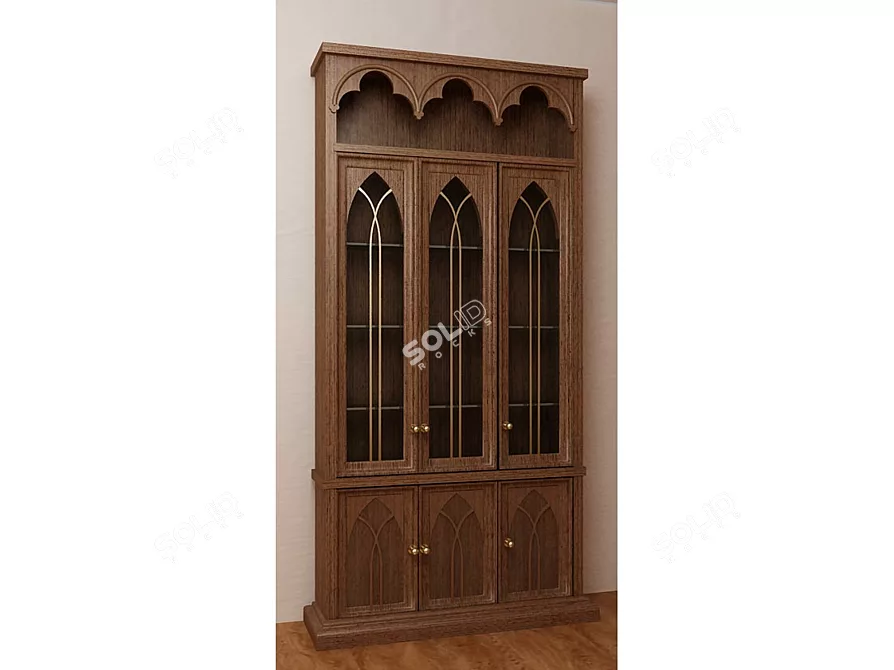 Gothic Style Buffet 3D model image 1