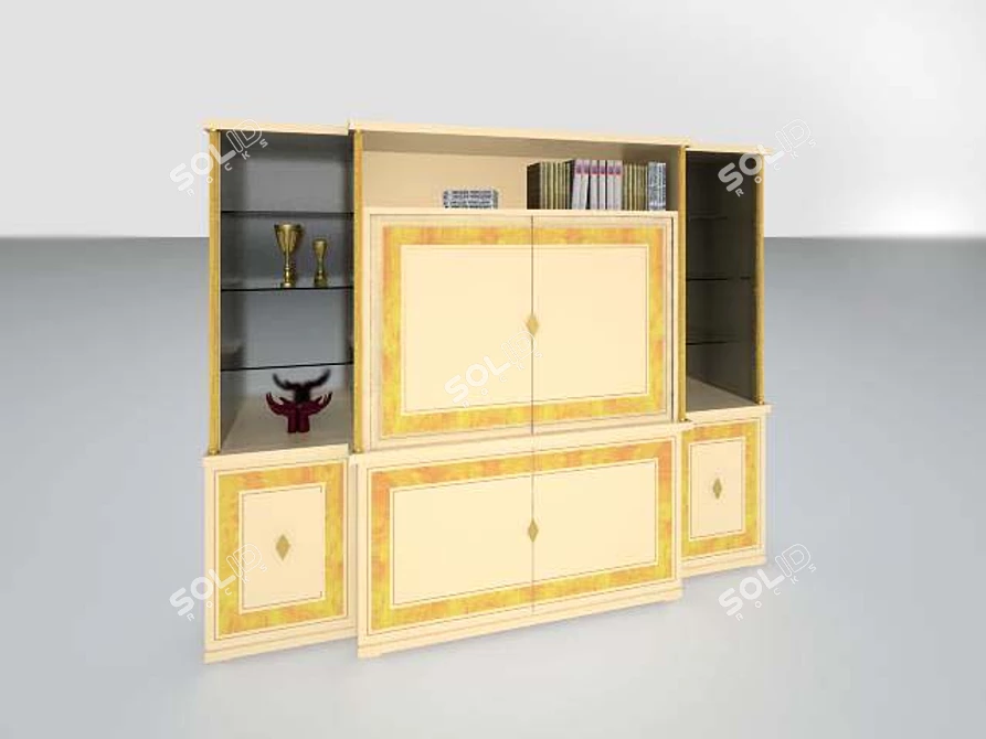 Modern 3D Max Chest of Drawers 3D model image 1