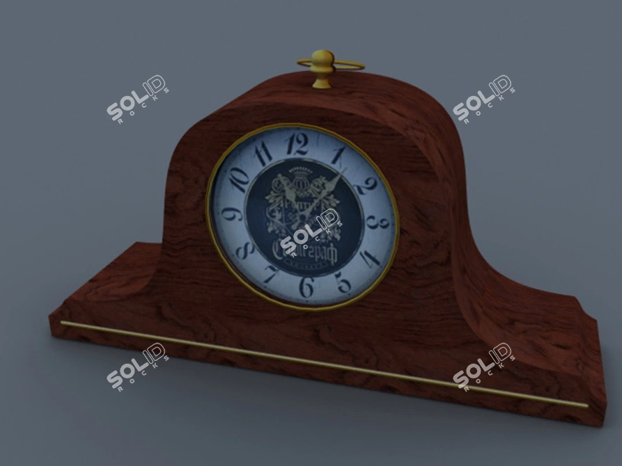 Elegant Mantle Timepieces 3D model image 1