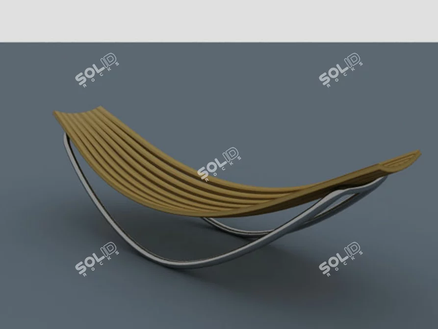 Title: Elegant Ergonomic Chaise 3D model image 1