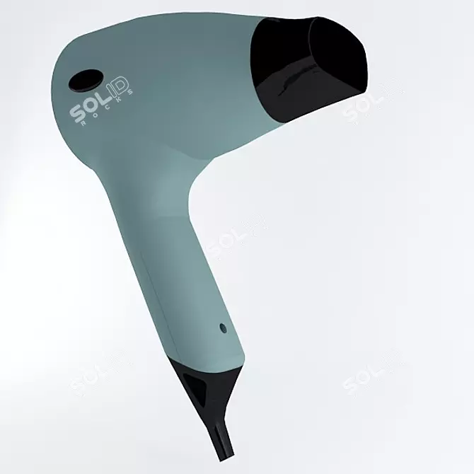 Sleek & Powerful Hair Dryer 3D model image 1