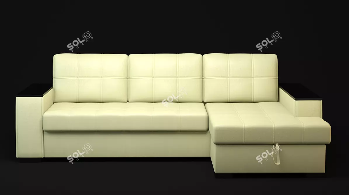 3DMax2009 Sofa 3D model image 1