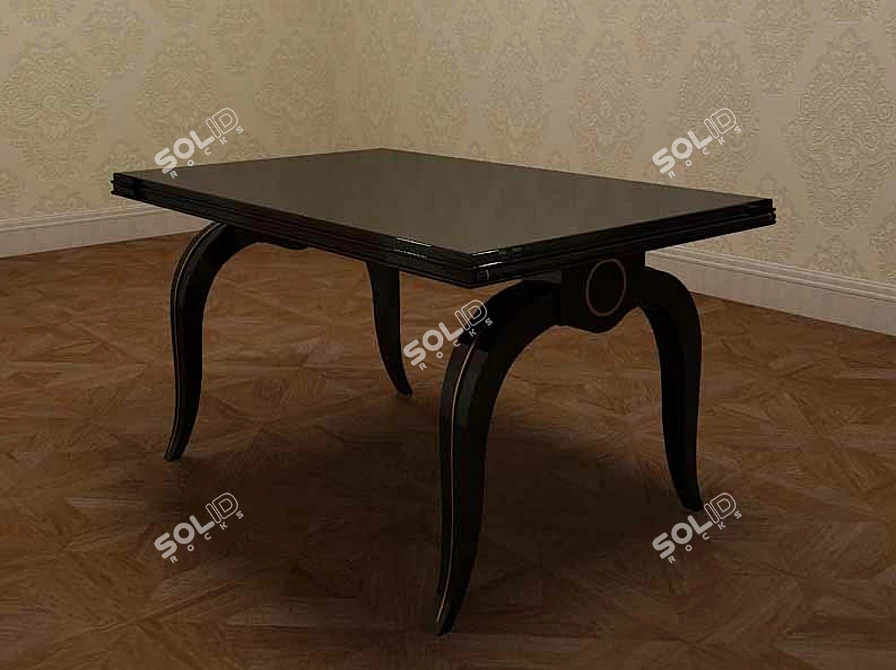 Elegant Art Deco Table 3D model image 1